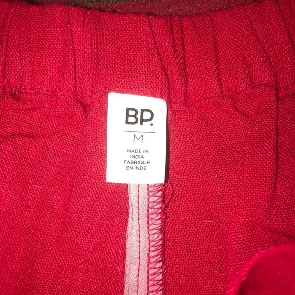 BP Red Embroidered High-Waisted Linen Shorts – NWT, Size Medium - Picture 7 of 9